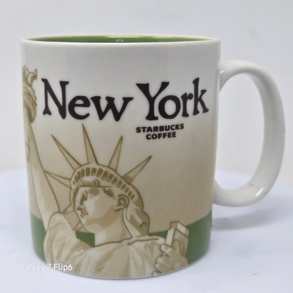 Starbucks Coffee New York City Collector Series‎ Mug 2008 Statue of Liberty 16oz